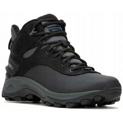 Buty trekkingowe dla mężczyzn Merrell Kiruna. Czarne trekkingi męskie Merrell, bez zapięcia. Za 599.00 zł.