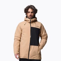 Kurtka narciarska męska Columbia Winter District III. Brązowe kurtki sportowe męskie Columbia, na zimę, m, bez wzorów, bez kaptura, narciarskie. Za 849.99 zł.