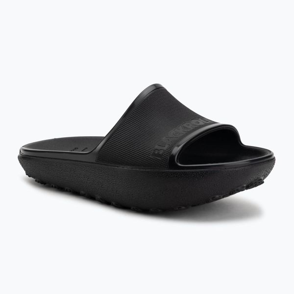 Klapki BLACKROLL Recovery Slopes black. Czarne klapki damskie BLACKROLL, bez wzorów, z gumy, bez zapięcia. Za 359.99 zł.