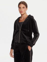 DKNY Sport Bluza DP5J9639 Czarny Regular Fit. Czarne bluzy damskie DKNY Sport, xs, bez wzorów, z syntetyku, sportowe, bez ramiączek, bez kaptura. Za 399.99 zł.