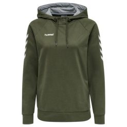 Bluza do piłki ręcznej damska Hummel hml GO z kapturem. Brązowe bluzy damskie Hummel, s, bez wzorów, eleganckie, bez ramiączek, z kapturem. W wyprzedaży za 180.00 zł.