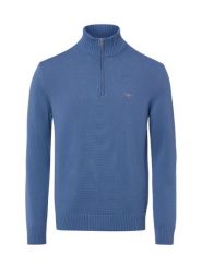 Gant sweter bez rękawów z dzianiny Mężczyźni Bawełna niebieski, L. Niebieskie swetry męskie GANT, l, bez wzorów, z bawełny, sportowe, bez kołnierzyka, bez ramiączek. Za 699.95 zł.