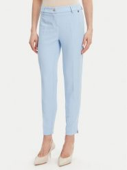 Maryley Spodnie materiałowe 25EB52Z/M24/43MA Błękitny Regular Fit. Niebieskie spodnie materiałowe damskie Maryley, bez wzorów, z materiału. Za 139.99 zł.