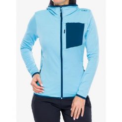 Bluza polarowa damska CMP Solvixa. Niebieskie bluzy damskie CMP, bez wzorów, z polaru, bez ramiączek, bez kaptura. Za 257.19 zł.