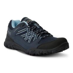 Buty trekkingowe damskie Edgepoint III. Niebieskie obuwie trekkingowe damskie Regatta, z nubiku, bez zapięcia. Za 221.00 zł.