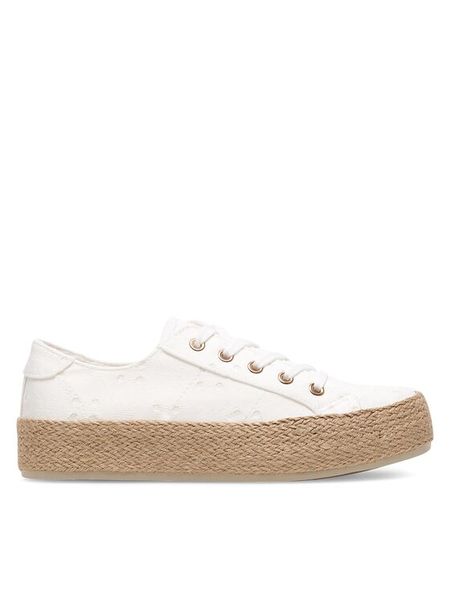 Jenny Fairy Trampki EMMA WSK1576-05 Biały. Białe trampki i tenisówki damskie Jenny Fairy, bez wzorów, z materiału, bez zapięcia. Za 99.99 zł.