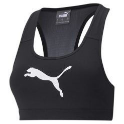 Stanik sportowy Puma Mid Impact 4Keeps Bra. Białe bielizna sportowa damska Puma, l, bez wzorów. Za 110.28 zł.