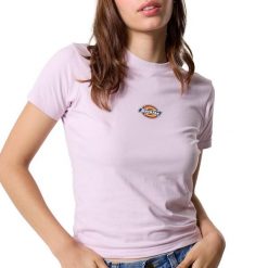 T-Shirt Dickies Maple Różowy. Czerwone t-shirty damskie Dickies, xs, bez wzorów, z bawełny, klasyczne, bez kołnierzyka, bez ramiączek. Za 150.30 zł.