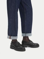 Badura Półbuty C-AURORA-26296PE Czarny. Czarne półbuty damskie Badura, bez wzorów, ze skóry, bez obcasa, na płaskiej podeszwie, bez zapięcia. Za 229.99 zł.