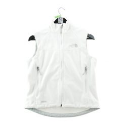 Second life - Kurtka polarowa damska WindWall - Stan bardzo dobry. Białe kurtki sportowe damskie The North Face, s, bez wzorów, z polaru, bez ramiączek, bez kaptura. Za 186.06 zł.