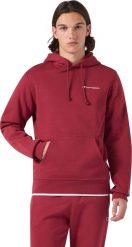 Champion Bluza męska Hooded Sweatshirt czerwona 221790 RS508 L. Czerwone bluzy męskie Champion, l, bez wzorów, bez kaptura. Za 225.71 zł.