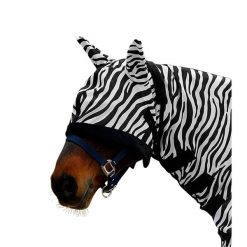 Czapka z muchą dla koni Waldhausen Zebra. Białe czapki damskie WALDHAUSEN, bez wzorów, sportowe. Za 118.50 zł.