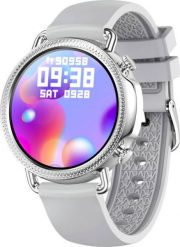 Smartwatch Rubicon RNBE74 Srebrny (RNBE74SIBX). Szare zegarki smartwatch Rubicon, bez wzorów. Za 179.00 zł.