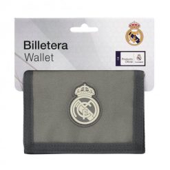Real Madryt portfel wallet szary. Szare portfele męskie REAL MADRID, bez wzorów. Za 69.00 zł.