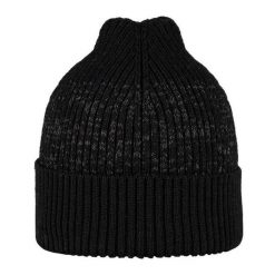 Czapka Unisex Dla Dorosłych Wełna Merino. Czarne czapki damskie Buff, bez wzorów, z wełny, sportowe. Za 283.99 zł.