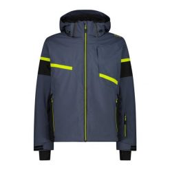 Kurtka narciarska z kapturem i zamkiem CMP. Szare kurtki sportowe męskie CMP, na zimę, m, bez wzorów, z kapturem, narciarskie. W wyprzedaży za 627.50 zł.