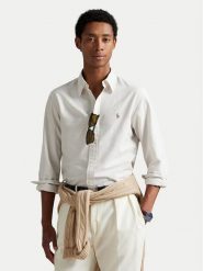 Polo Ralph Lauren Koszula 710953710004 Beżowy jasny Slim Fit. Brązowe koszule męskie Polo Ralph Lauren, m, bez wzorów, z bawełny, bez kołnierzyka, bez ramiączek. Za 729.99 zł.