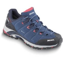 Buty trekkingowe męskie MEINDL Bristol GTX. Niebieskie buty zimowe męskie MEINDL, bez wzorów, bez obcasa, bez zapięcia. Za 829.00 zł.