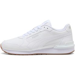 Buty sportowe Puma St Runner V4 L. Białe buty sportowe męskie Puma, bez wzorów, z syntetyku, bez zapięcia, do biegania. Za 390.00 zł.