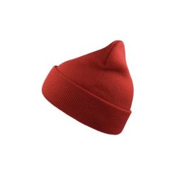 Czapka Wind Double Skin With Turn Up. Czerwone czapki damskie ATLANTIS, bez wzorów. Za 29.99 zł.