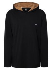 BOSS Bluza Mix&Match 50515306 Czarny Regular Fit. Czarne bluzy męskie Boss, m, bez wzorów, z bawełny, bez ramiączek, bez kaptura. Za 259.99 zł.