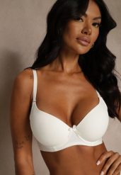 Jasnobeżowy Gładki Biustonosz o Klasycznym Fasonie Arriethia. Brązowe biustonosze Renee, bez wzorów. Za 24.99 zł.