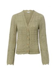 Marie Lund Kardigan Kobiety Bawełna zielony, XXL. Zielone kardigany damskie Marie Lund, xxl, bez wzorów, z bawełny, eleganckie, bez kołnierzyka. Za 179.95 zł.
