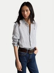 Polo Ralph Lauren Koszula 211935130502 Niebieski Regular Fit. Niebieskie koszule damskie Polo Ralph Lauren, xl, bez wzorów, ze lnu, bez kołnierzyka, bez ramiączek. Za 859.99 zł.