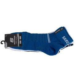 Skarpetki sportowe dla dorosłych 3PPK Mesh Ventilation Socks. Czarne skarpetki damskie Skechers, bez wzorów, z meshu. Za 24.99 zł.