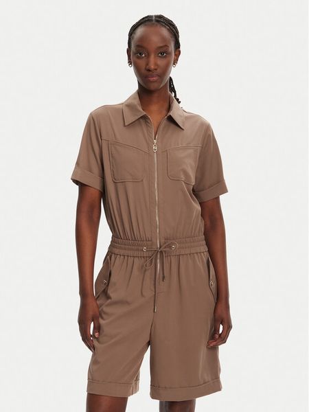 Liu Jo Sport Kombinezon TA5145 TS922 Brązowy Regular Fit. Brązowe sukienki damskie Liu Jo Sport, xl, bez wzorów, z syntetyku, sportowe, bez kołnierzyka, bez ramiączek, sportowe. Za 489.99 zł.