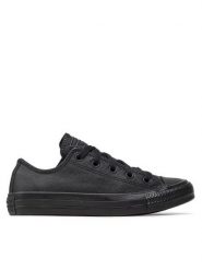 Converse Trampki Chuck Taylor All Star Mono Leather 135253C Czarny. Czarne trampki i tenisówki damskie Converse, bez wzorów, ze skóry, bez zapięcia. Za 298.99 zł.