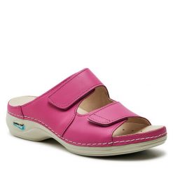 Klapki Nursing Care. Czerwone klapki damskie Nursing Care, bez wzorów, bez obcasa, bez zapięcia. Za 439.99 zł.