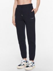 Tommy Hilfiger Spodnie dresowe 1985 WW0WW38690 Granatowy Tapered Fit. Niebieskie spodnie dresowe damskie Tommy Hilfiger, bez wzorów, z bawełny. Za 339.99 zł.