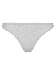 Tommy Hilfiger Stringi UW0UW05741 Szary. Szare majtki damskie Tommy Hilfiger, z bawełny. Za 49.99 zł.