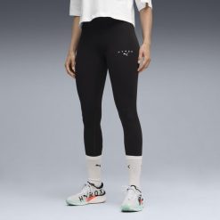 Damskie legginsy PUMA x HYROX SHAPELUXE o długości 7/8 PUMA. Czarne legginsy damskie Puma, bez wzorów, z dzianiny. Za 329.00 zł.