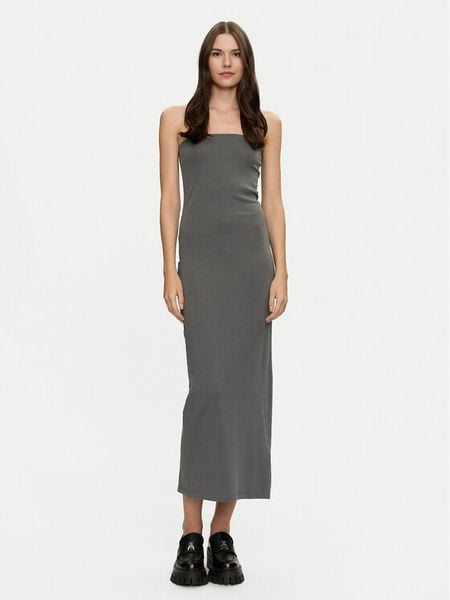 Brave Soul Sukienka codzienna LDRJ-149PAIGE Szary Regular Fit. Szare sukienki damskie Brave Soul, na co dzień, m, bez wzorów, z bawełny, bez kołnierzyka, bez ramiączek, proste. Za 59.99 zł.