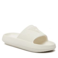 Klapki Guess. Klapki damskie Guess, z aplikacjami, bez obcasa, bez zapięcia. Za 189.99 zł.