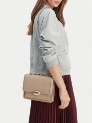 GINO ROSSI Torebka EO-KY129 Beżowy. Brązowe torebki do ręki damskie Gino Rossi, bez wzorów, z materiału, bez dodatków. Za 299.99 zł.