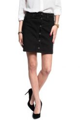 SPÓDNICA JEANSOWA LEE A LINE SKIRT MOTO BLACK L38NIZLG 112108283. Czarne spódnice damskie Lee, l, bez wzorów, z jeansu, ołówkowe. W wyprzedaży za 89.99 zł.
