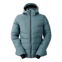 Damska kurtka z kapturem Dare 2B Glacier. Szare kurtki sportowe damskie Dare 2B, na zimę, bez wzorów, z puchu, bez ramiączek, z kapturem, narciarskie. Za 551.90 zł.