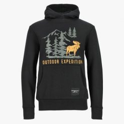 Bluza z kapturem Junior Swedemount Forest Hood Junior. Niebieskie bluzy damskie SWEDEMOUNT, bez wzorów, z bawełny, bez ramiączek, z kapturem. Za 118.99 zł.