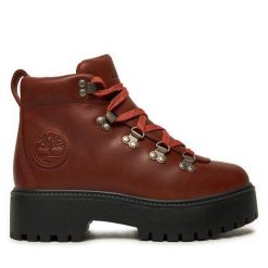Trapery Timberland. Brązowe trapery damskie Timberland, bez zapięcia. Za 469.99 zł.
