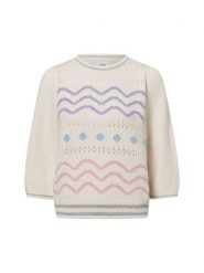 Nümph sweter z dzianiny - Nufurmento Kobiety biały, L. Białe swetry nierozpinane damskie Nümph, l, bez wzorów, z dzianiny, eleganckie, bez kołnierzyka, bez ramiączek. Za 279.95 zł.