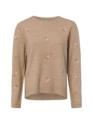 ONLY sweter z dzianiny z domieszką wełny Kobiety beżowy|różowy, S. Brązowe swetry nierozpinane damskie ONLY, s, bez wzorów, z dzianiny, bez kołnierzyka, bez ramiączek. Za 199.95 zł.