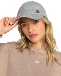 Czapka baseballowa dla Kobiety EXTRA INNINGS Szary. Szare czapki damskie Roxy, bez wzorów, z bawełny. Za 49.99 zł.