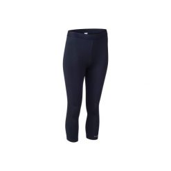 Legginsy 3/4 Do Gry W Koszykówkę Damskie Czarne. Czarne legginsy damskie TARMAK, bez wzorów, z elastanu. W wyprzedaży za 34.99 zł.
