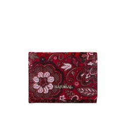 Mały czerwony portfel damski BajuBaj z kolorowej skóry naturalnej – styl i funkcjonalność PD2001Cs167 RFID. Czerwone portfele damskie ze skóry. Za 156.00 zł.