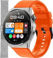 Smartwatch Enter SAT.111.238.1411-SET Pomarańczowy. Brązowe zegarki smartwatch Enter, bez wzorów. Za 299.00 zł.