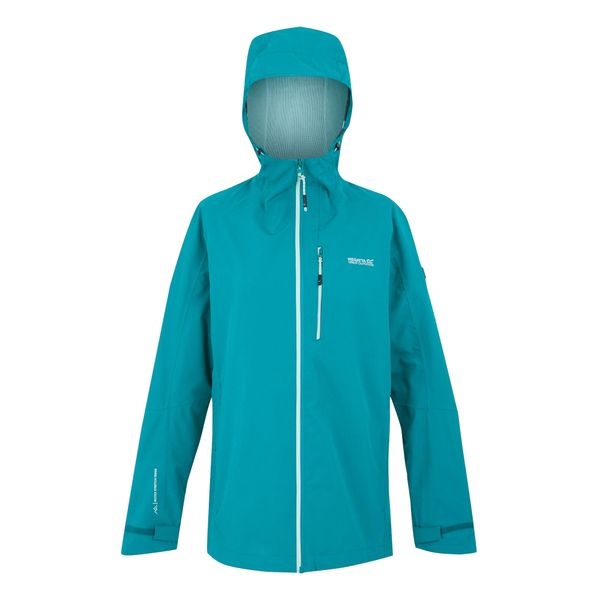 Damska Kurtka Wodoodporna Birchdale II. Niebieskie kurtki sportowe damskie Regatta, xs, bez wzorów, bez ramiączek, bez kaptura, trekkingowe. Za 152.99 zł.