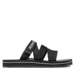 Klapki Columbia. Czarne klapki damskie Columbia, bez wzorów, sportowe, bez obcasa, bez zapięcia. Za 259.99 zł.